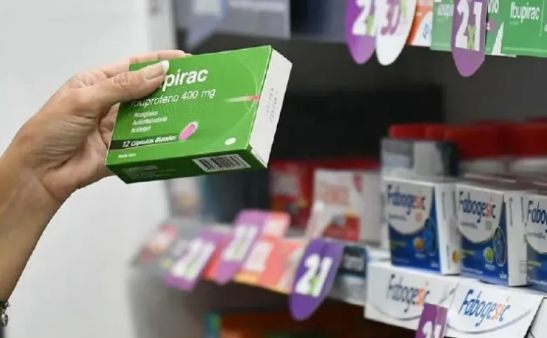 Medicamentos en gondola